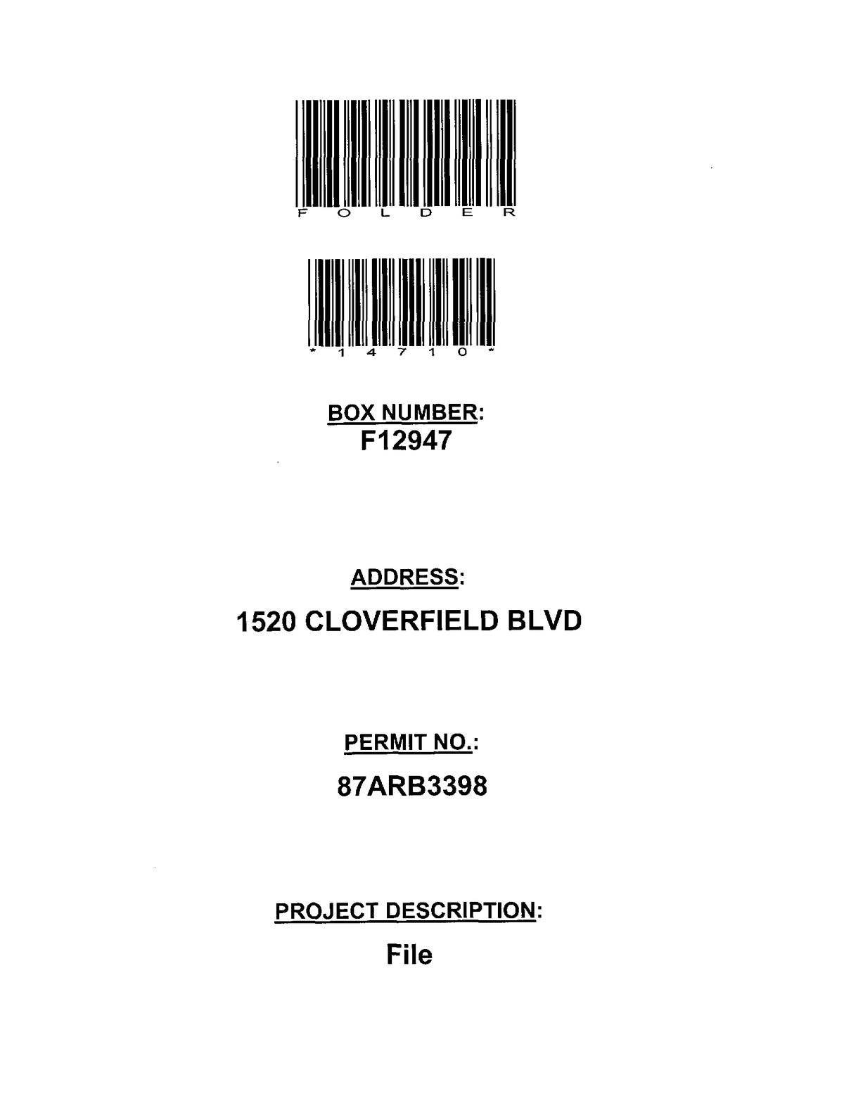 Santa Monica Architectural Review Board case file 3398, 1987, for the stainless-steel canopy design at 1520 Cloverfield